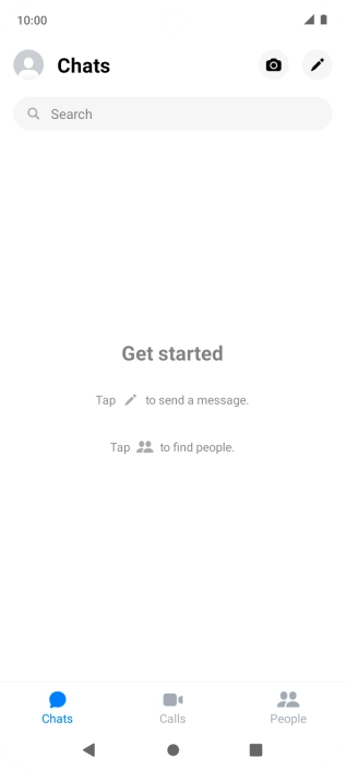 Press the new message icon.