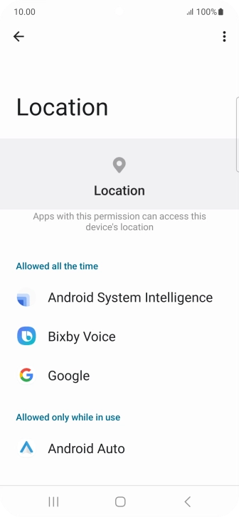 Press the required app.
