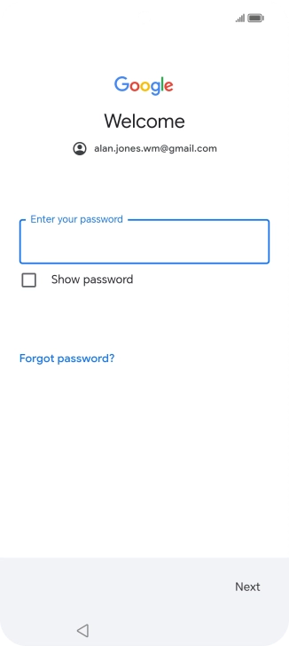 Press the field below 