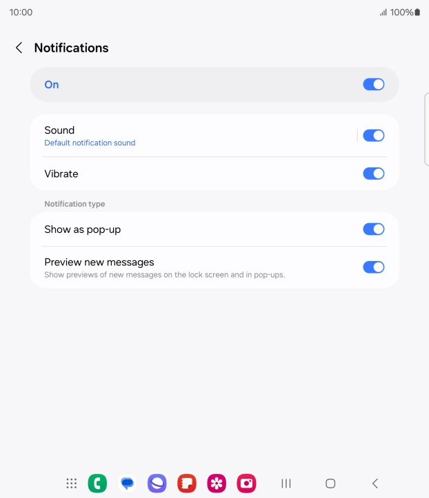 Press the indicator below 
