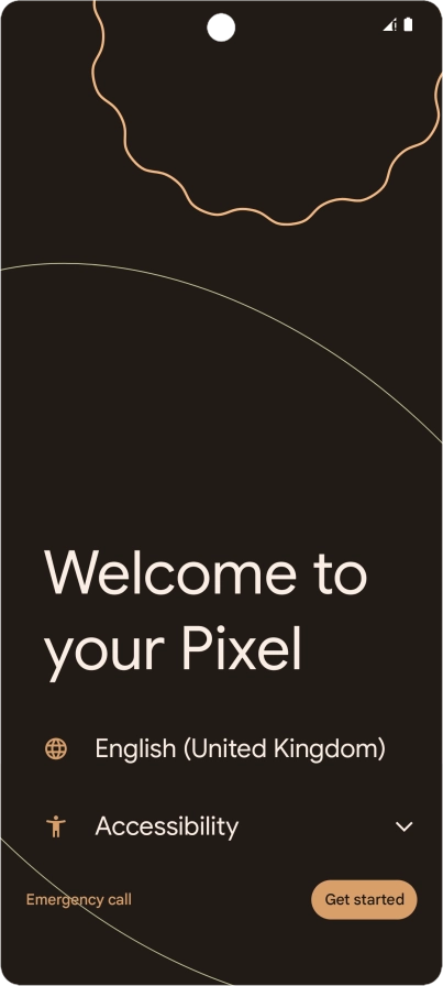 Press the field next to the language icon.