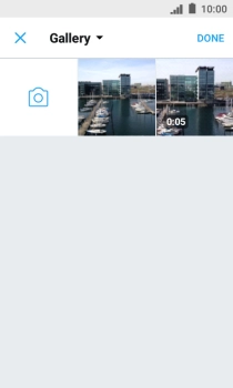 Press the required picture or video clip.