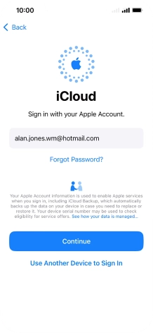 Press Continue. Press Continue.