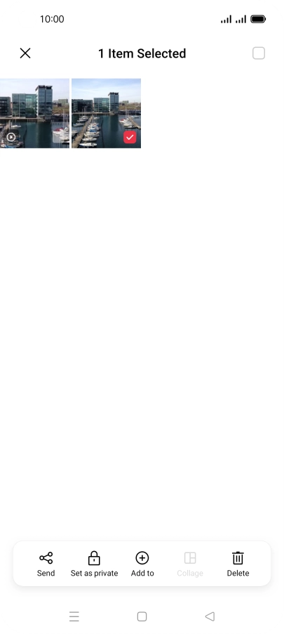 Press the select all icon.