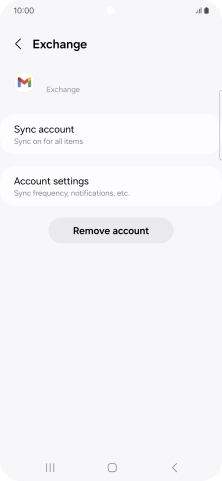 Press Remove account.