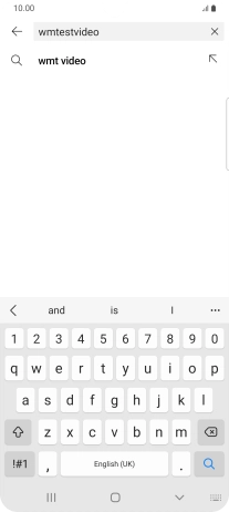 Key in the required search word and press the search icon.