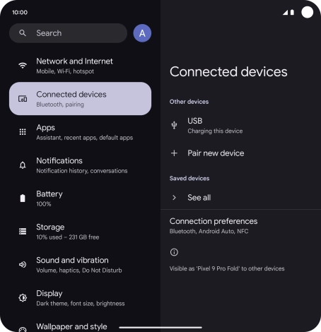 Press Connection preferences.