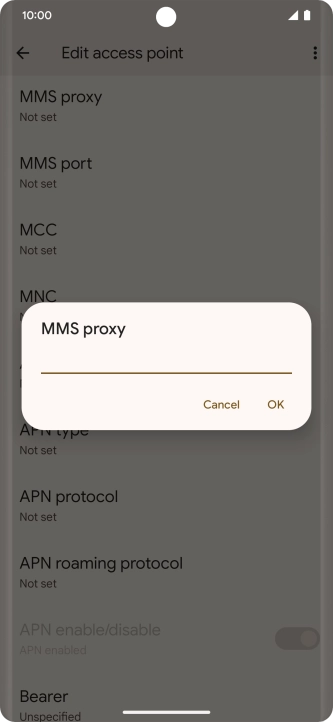 Key in 212.183.137.012 and press OK. Key in 212.183.137.012 and press OK.
