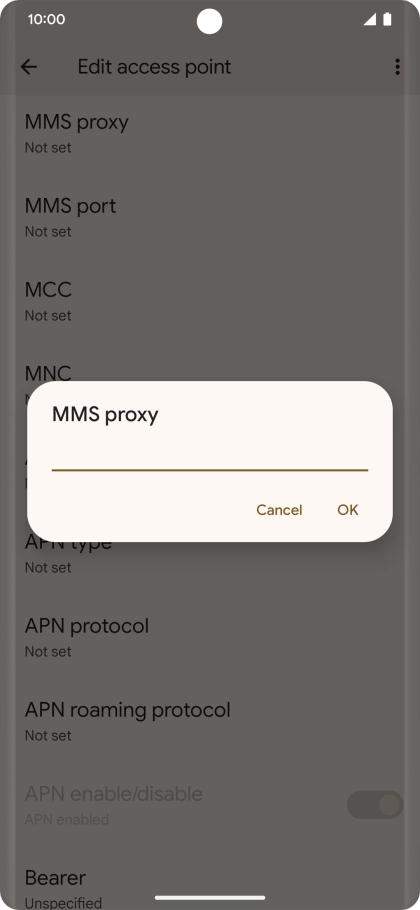 Key in 212.183.137.012 and press OK. Key in 212.183.137.012 and press OK.