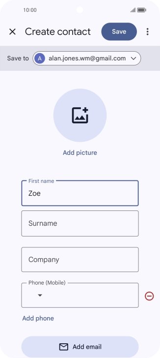 Press Surname and key in the required last name.
