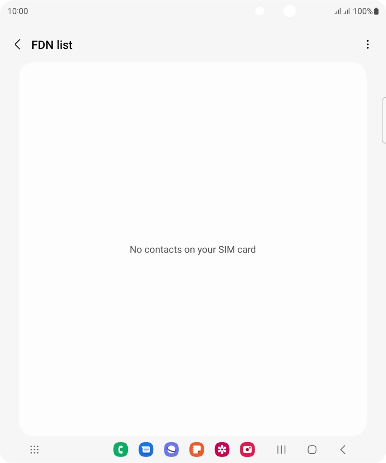 Press the menu icon. Press the menu icon.