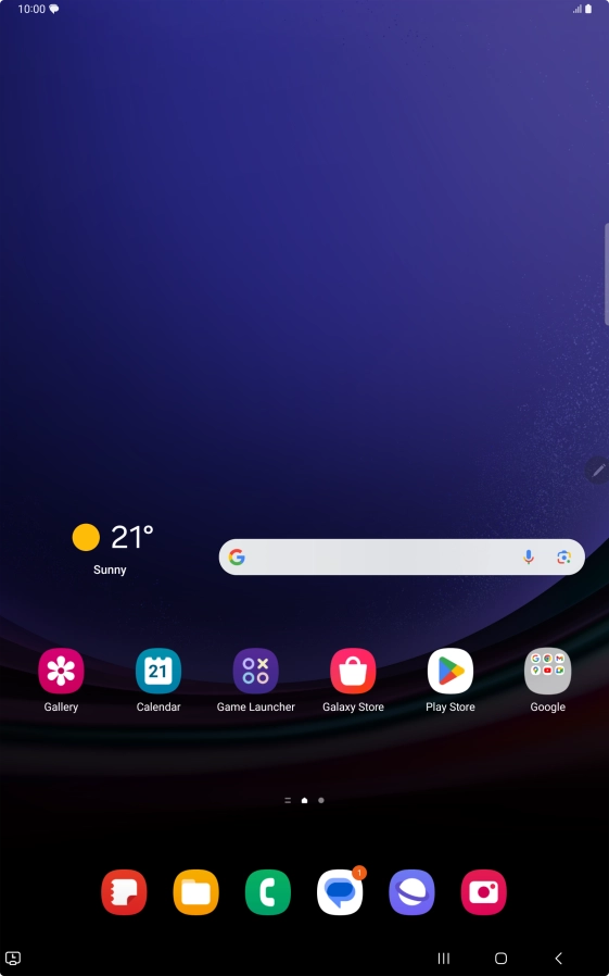 The text/picture message icon shows that you've received a new text or picture message.
