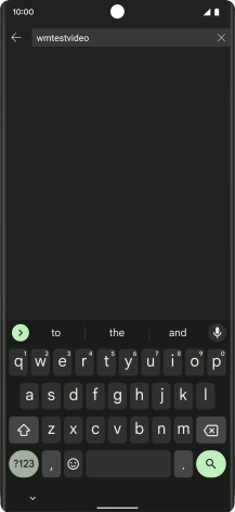 Key in the required search word and press the search icon.