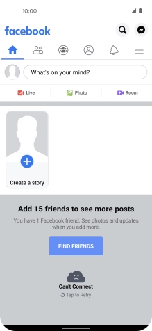 Press the text input field.