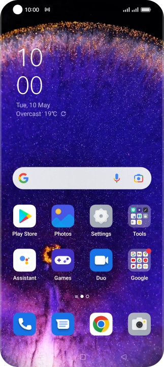 The email message icon shows that you've received a new email message.