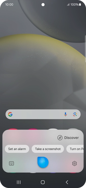 Press the settings icon.