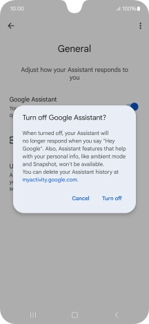 If you turn off the function, press Turn off. If you turn off the function, press Turn off.