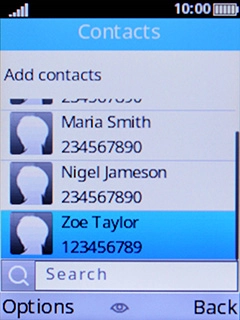 Select the required contact.