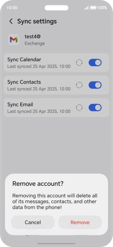 Press Remove. Press Remove.