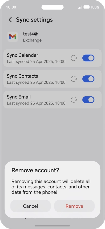 Press Remove. Press Remove.