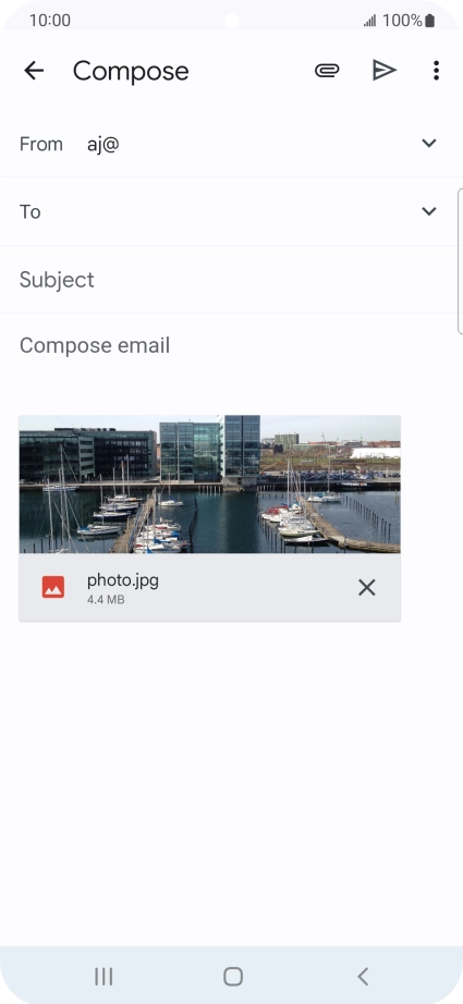 Press the field next to 