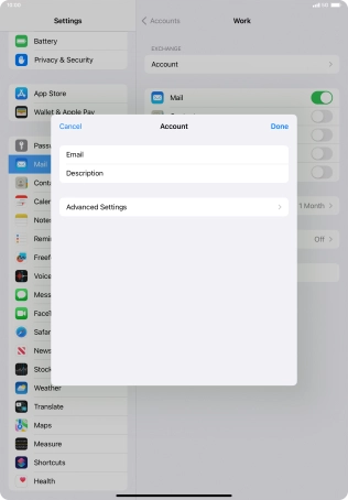 Press Advanced Settings.