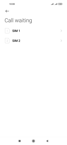Press the required SIM.