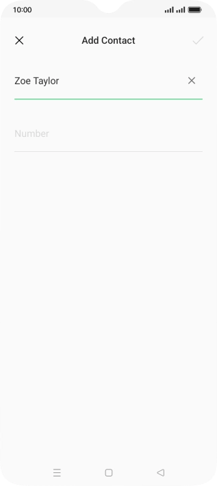 Press Number and key in the required phone number.
