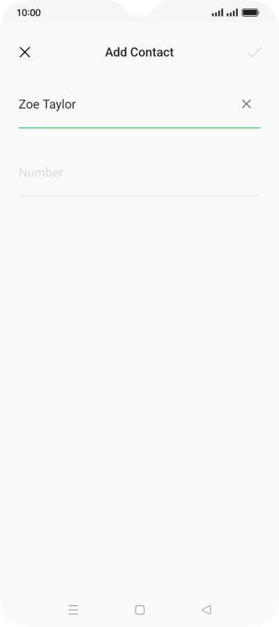 Press Number and key in the required phone number.