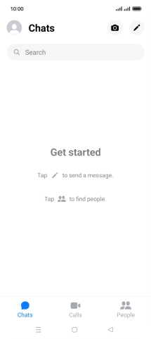 Press the new message icon.