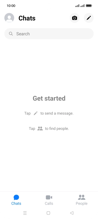 Press the new message icon.