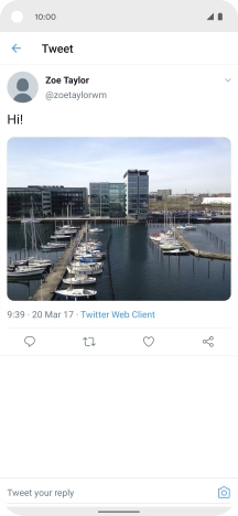 Press the text input field.