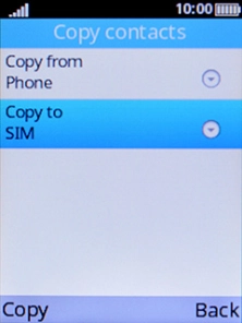 Select Copy to.