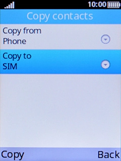 Select Copy to.