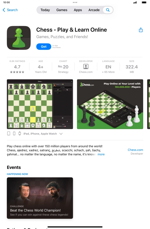 Press Get and follow the instructions on the screen to install the app. Press Get and follow the instructions on the screen to install the app.