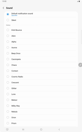 Press the required message tones to hear them.
