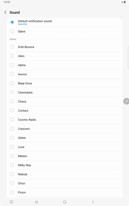 Press the required message tones to hear them.