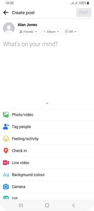 Press the text input field and key in the required text. Press the text input field and key in the required text.