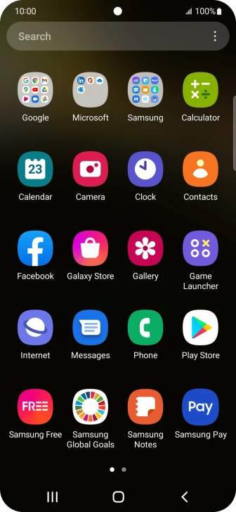 Press Gallery and go to the required folder. Press Gallery and go to the required folder.