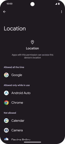 Press the required app.