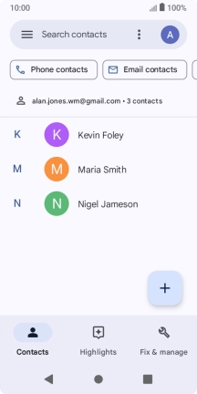 Press the Home key to return to the home screen.