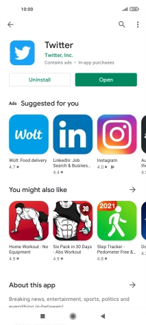 Press the Home key to return to the home screen.