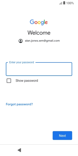 Press the field below 