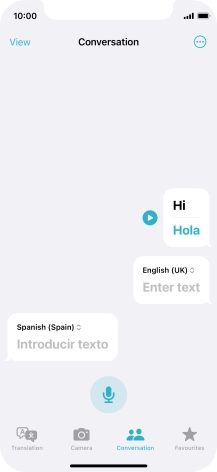 Press the menu icon.