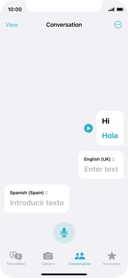 Press the menu icon.