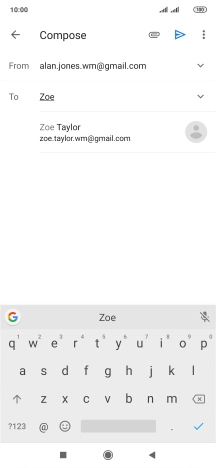 Press the required contact.