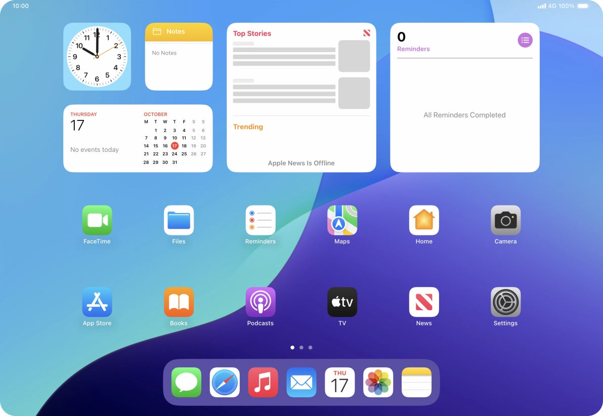 Open the required application.