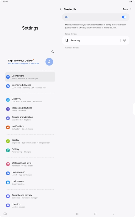 Press the Home key to return to the home screen.
