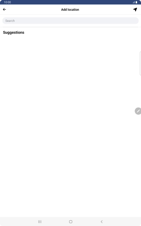 Press the search field and key in the required search word.