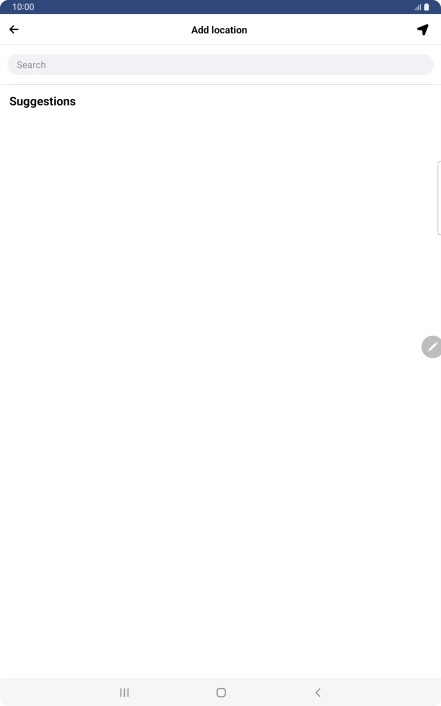 Press the search field and key in the required search word.